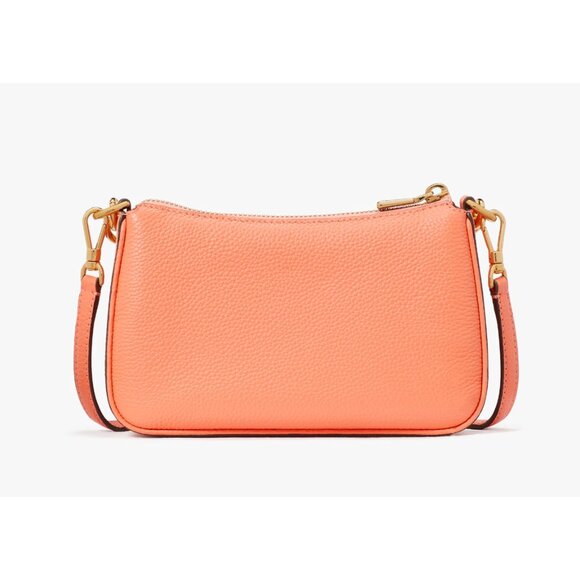 New Kate Spade Jolie Small Convertible Pebble Leather Crossbody Melon Ball - Picture 4 of 6